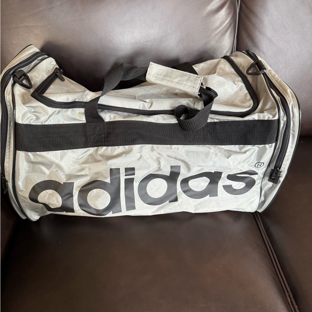Vintage Never Used Adidas Gray Duffel Bag